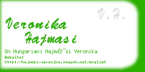 veronika hajmasi business card